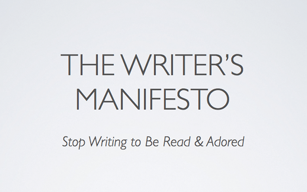 The Writers Manifesto by Jeff Goins